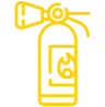 Fire extinguished icon